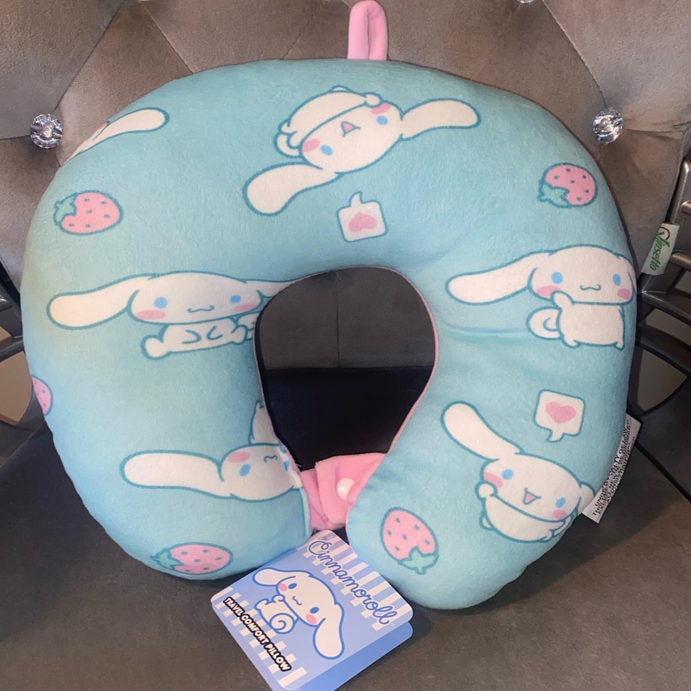 CINNAMOROLL Travel Comfort Pillow Seafoam Sweet Sanrio Hello Kitty & Friends